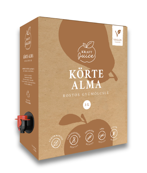 Körte-Alma gyümölcslé 3L bag-in-box